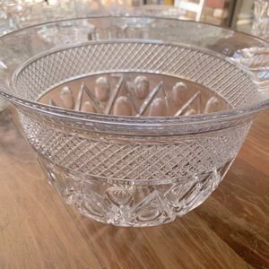 Very Pretty Vintage Imperial Glass, Cape Cod Pattern Punch Bowl